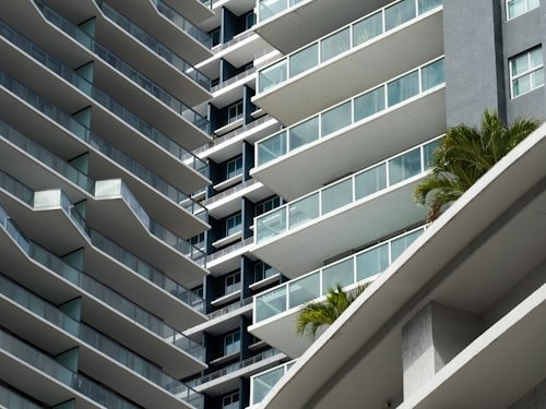 Modern condo building