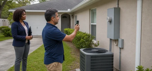 Homeowner gathering documents before requesting a quote